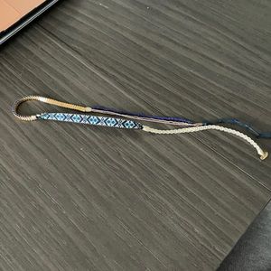 Stella & Dot wrap gold & blue bracelet